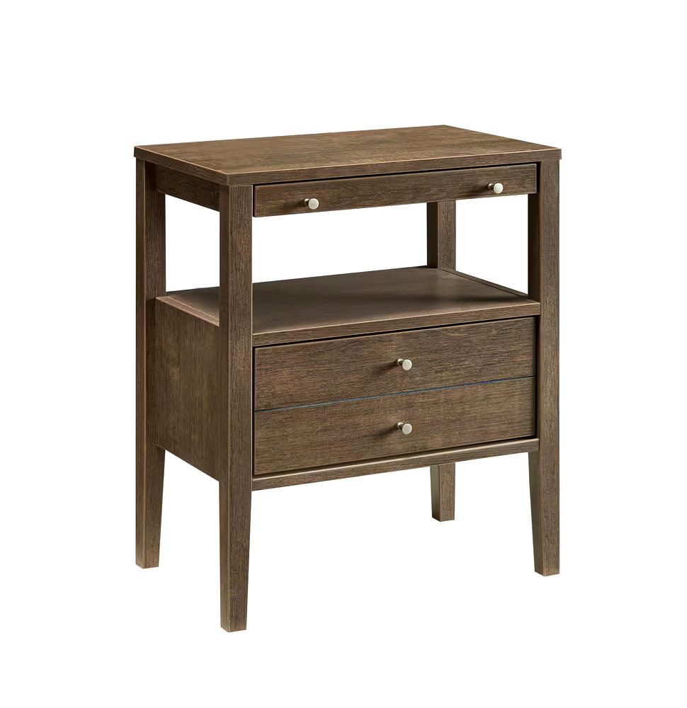 Brassex Slim-Profile Accent Table with Tray