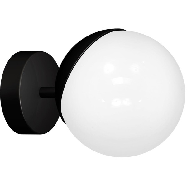 Kinkiet czarno-biały SFERA 1xE14x40W wym:15x15x20cm IP20 Milagro