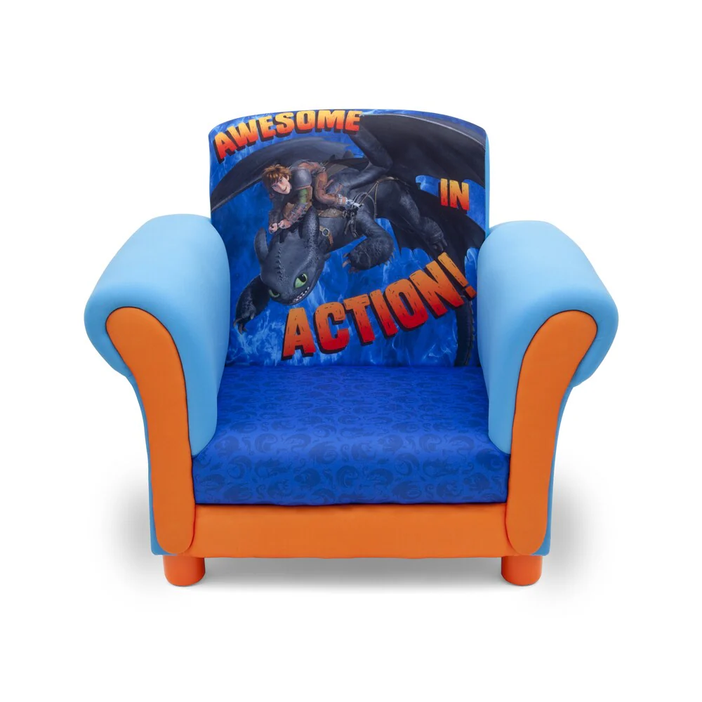 How to Train Your Dragon Upholstered Chair by Delta Children