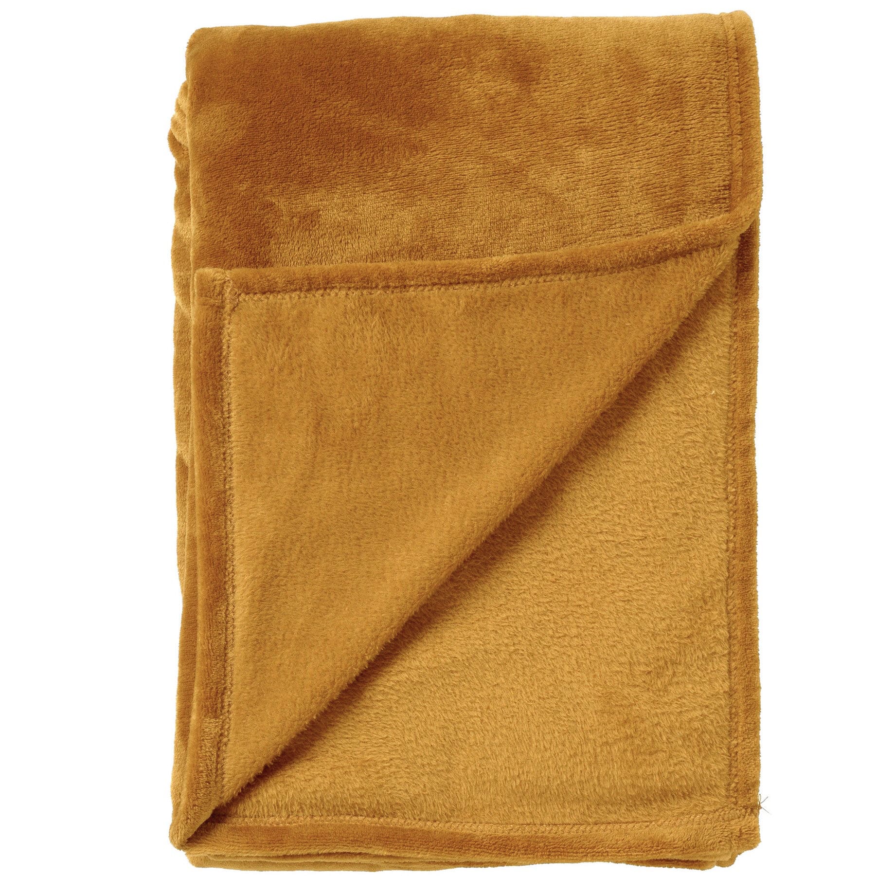 BILLY - Plaid 150x200 cm - flannel fleece - superzacht - Chai Tea - geel