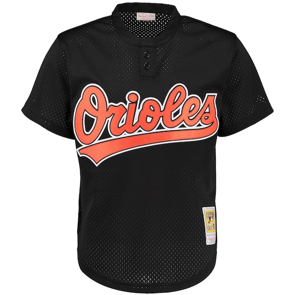 Cal Ripken Jr. Baltimore Orioles Cooperstown Mesh Batting Practice Jersey - Black