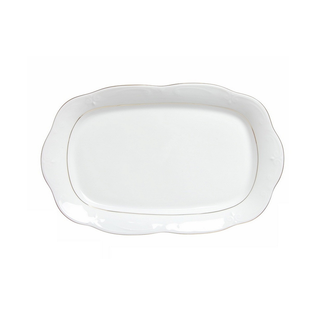 Półmisek głęboki 33 cm Kamelia Złota Linia B014