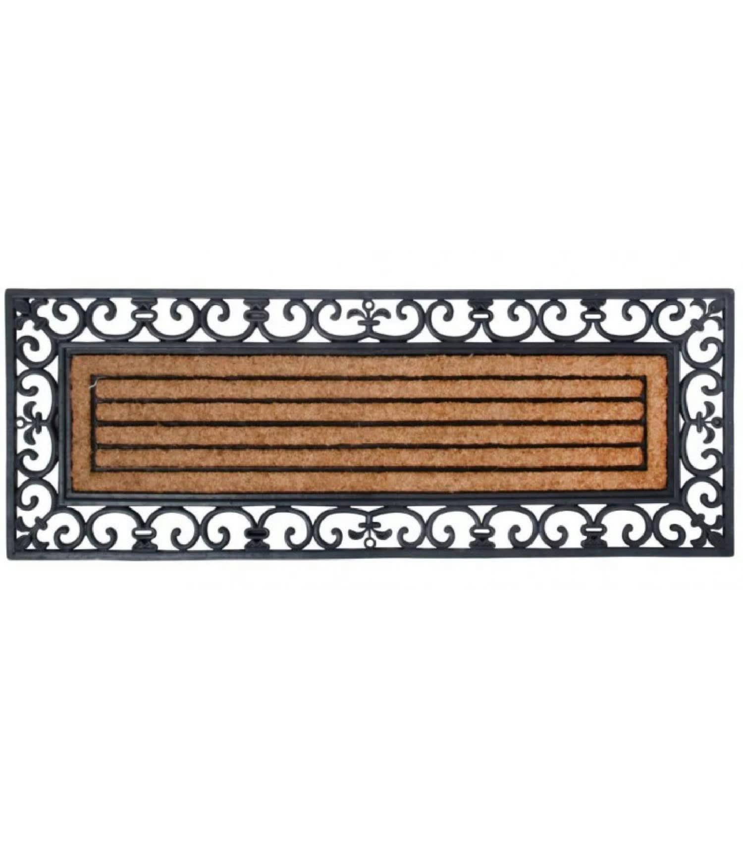 GRAND - Paillasson en coco et caoutchouc 120x45