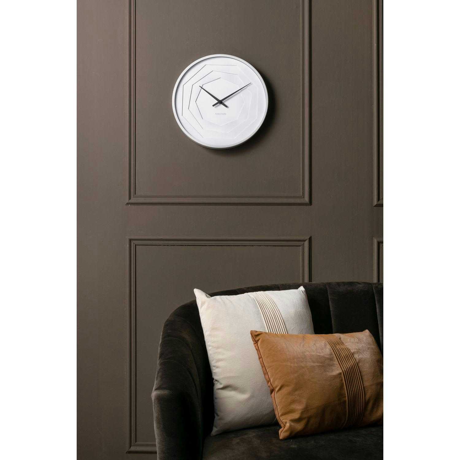 ORIGAMI - Horloge murale blanc