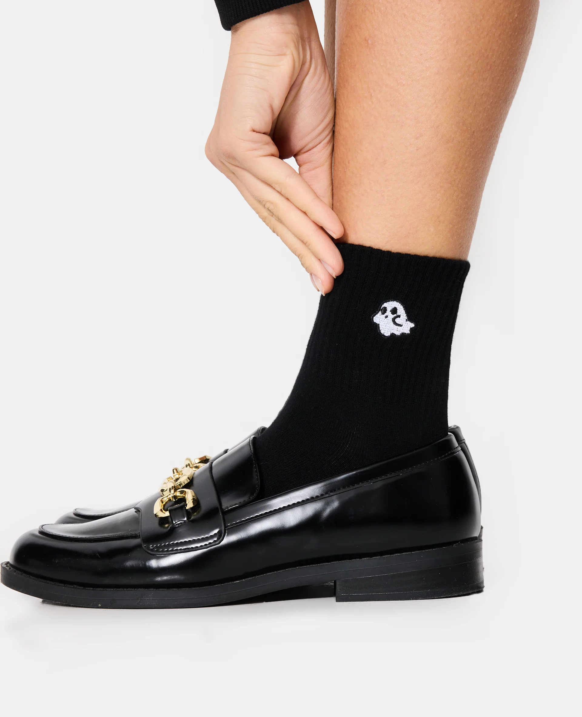 Lot de 2 paires de chaussettes avec broderies Halloween