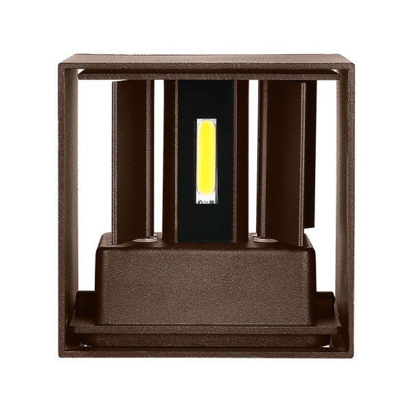 Kinkiet zewnętrzny VT-759-12 3000K brązowy LED 2x11W 1360lm IP65 V-TAC
