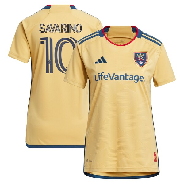 Jefferson Savarino Real Salt Lake adidas Women's 2024 The Beehive State Kit Replica Player Jersey - Gold