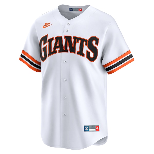 San Francisco Giants Nike Throwback Cooperstown Collection Limited Jersey - White