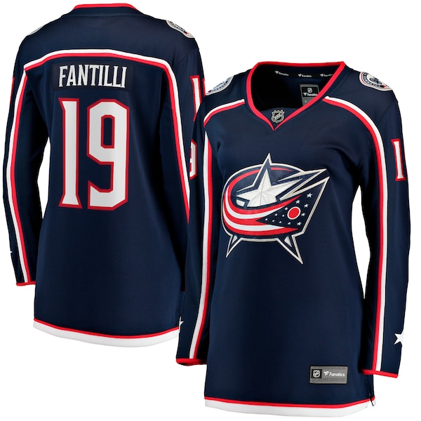 Adam Fantilli Columbus Blue Jackets  Women's Home Premier Breakaway Player Jersey - Navy
