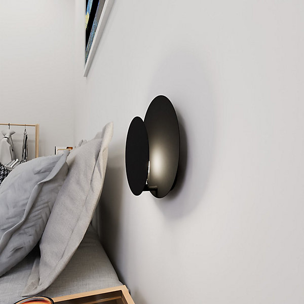 Applique murale CIRCLE 1C BLACK, Emibig Lighting, Fabriqué en EU