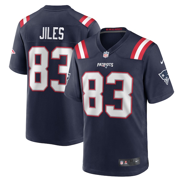 John Jiles New England Patriots Nike Team Game Jersey -  Navy