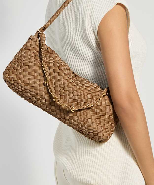 Deliberating Bronze - Woven Shoulder Bag