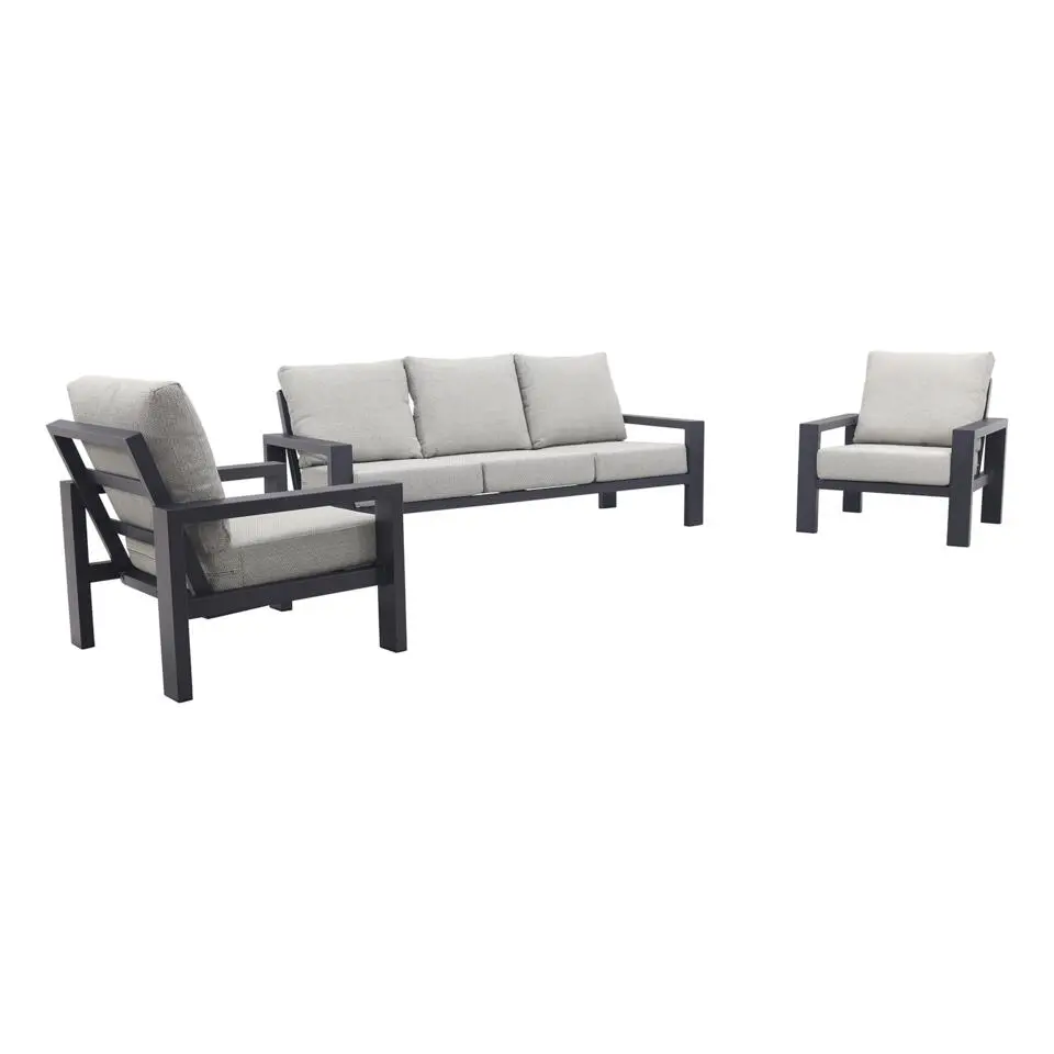 VDG Verano stoel-bank loungeset (3-delig) - Royal Grey