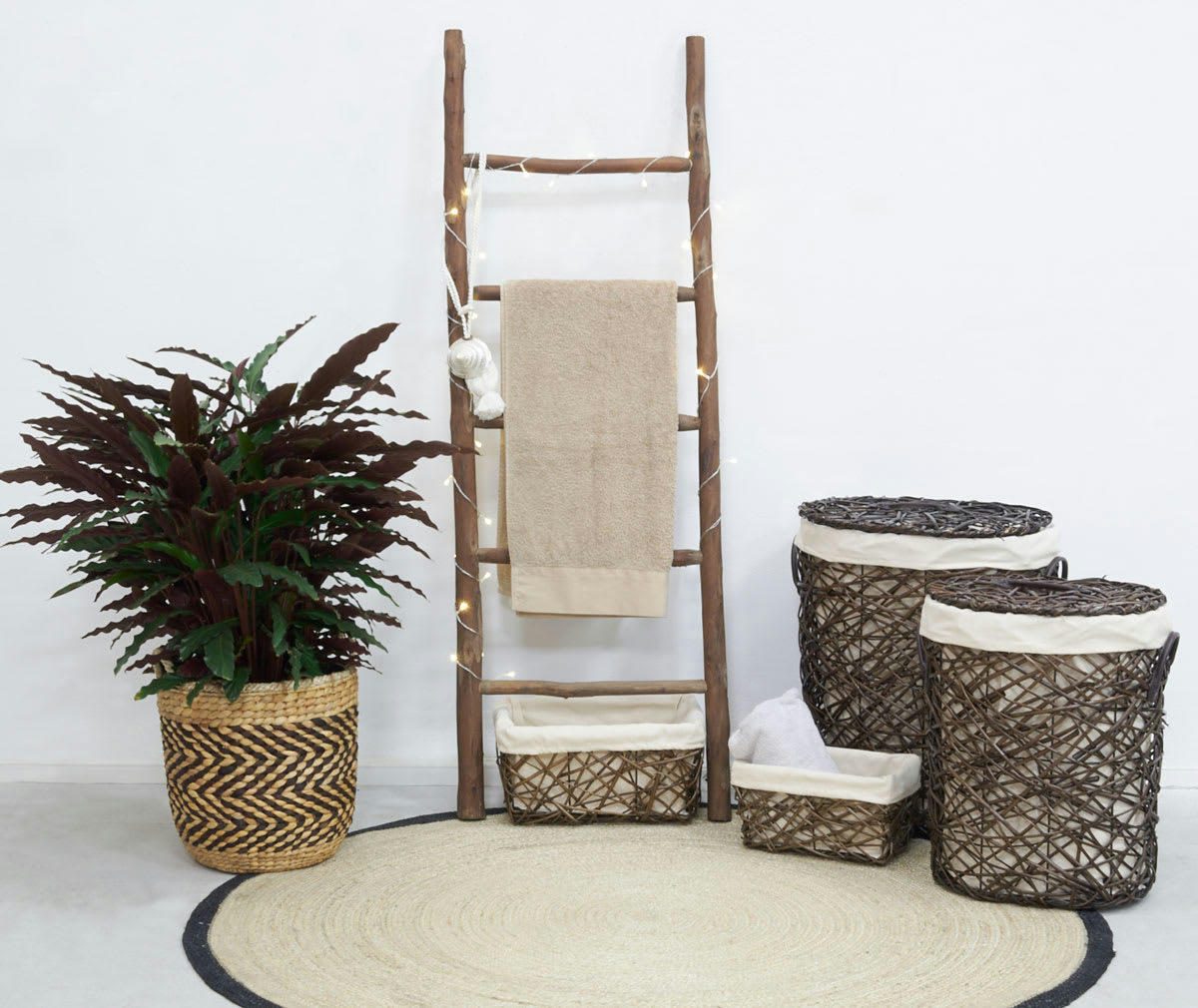 - Cache-pots en jacinthe (lot de 3)