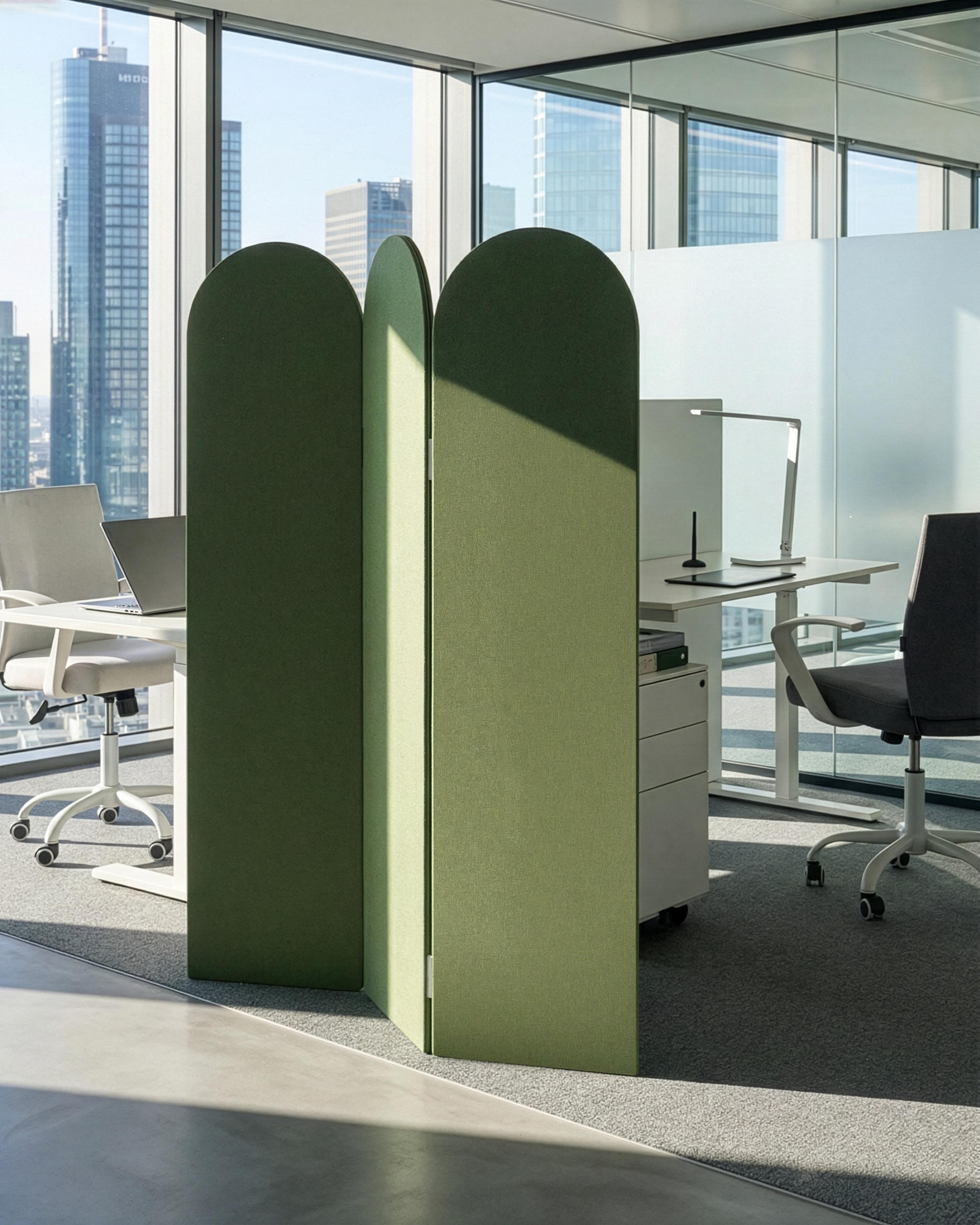 Office Divider SLIMMY 120 x 160 cm Green
