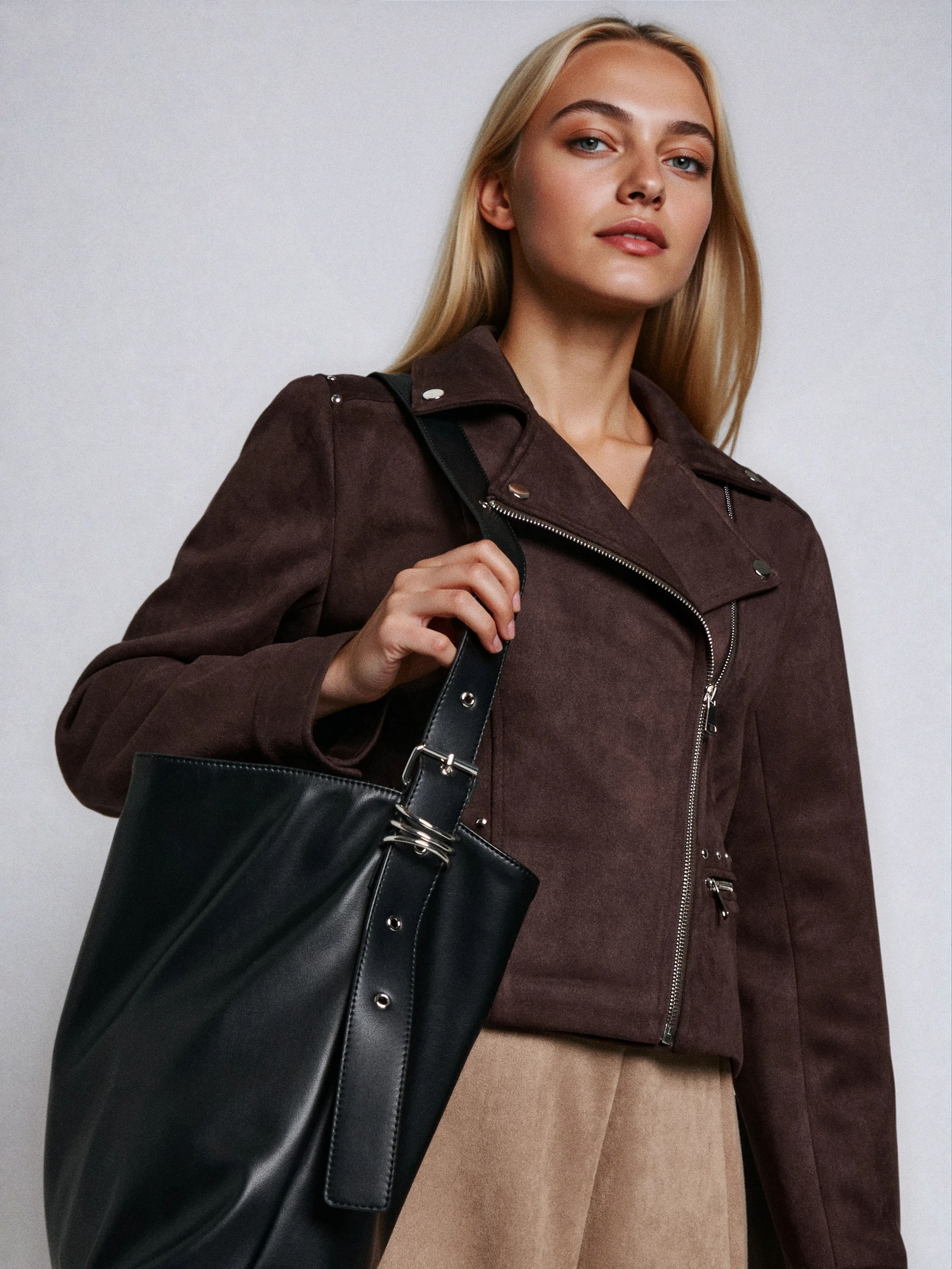 Torebka tote z imitacji skóry