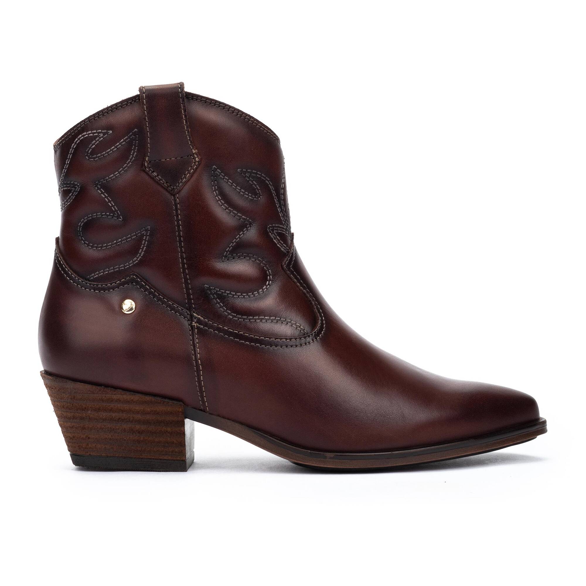 VERGEL - Botines de tacón con cremallera para mujer.