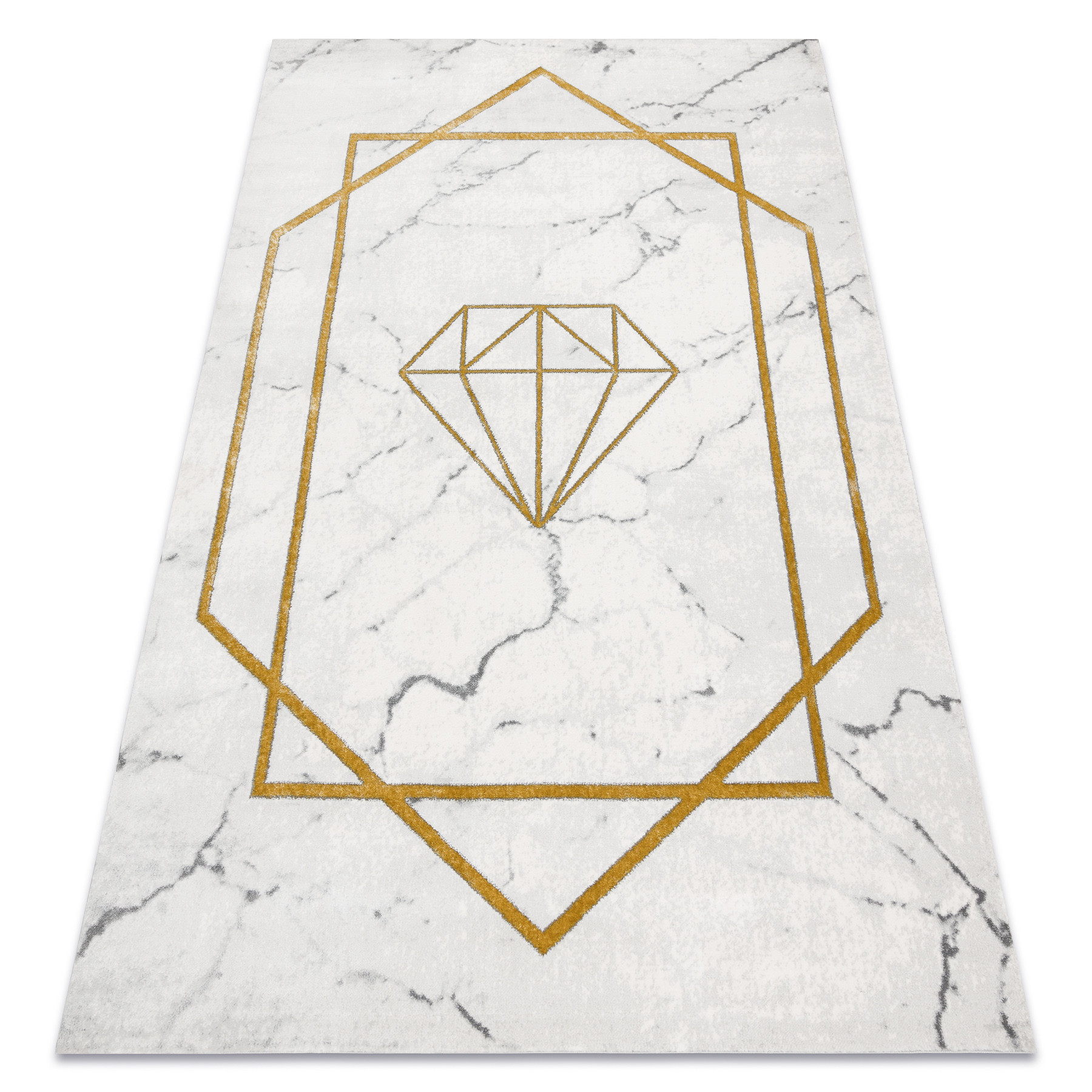 Dywan EMERALD ekskluzywny 1019 glamour, stylowy diament, marmur 80x150 cm