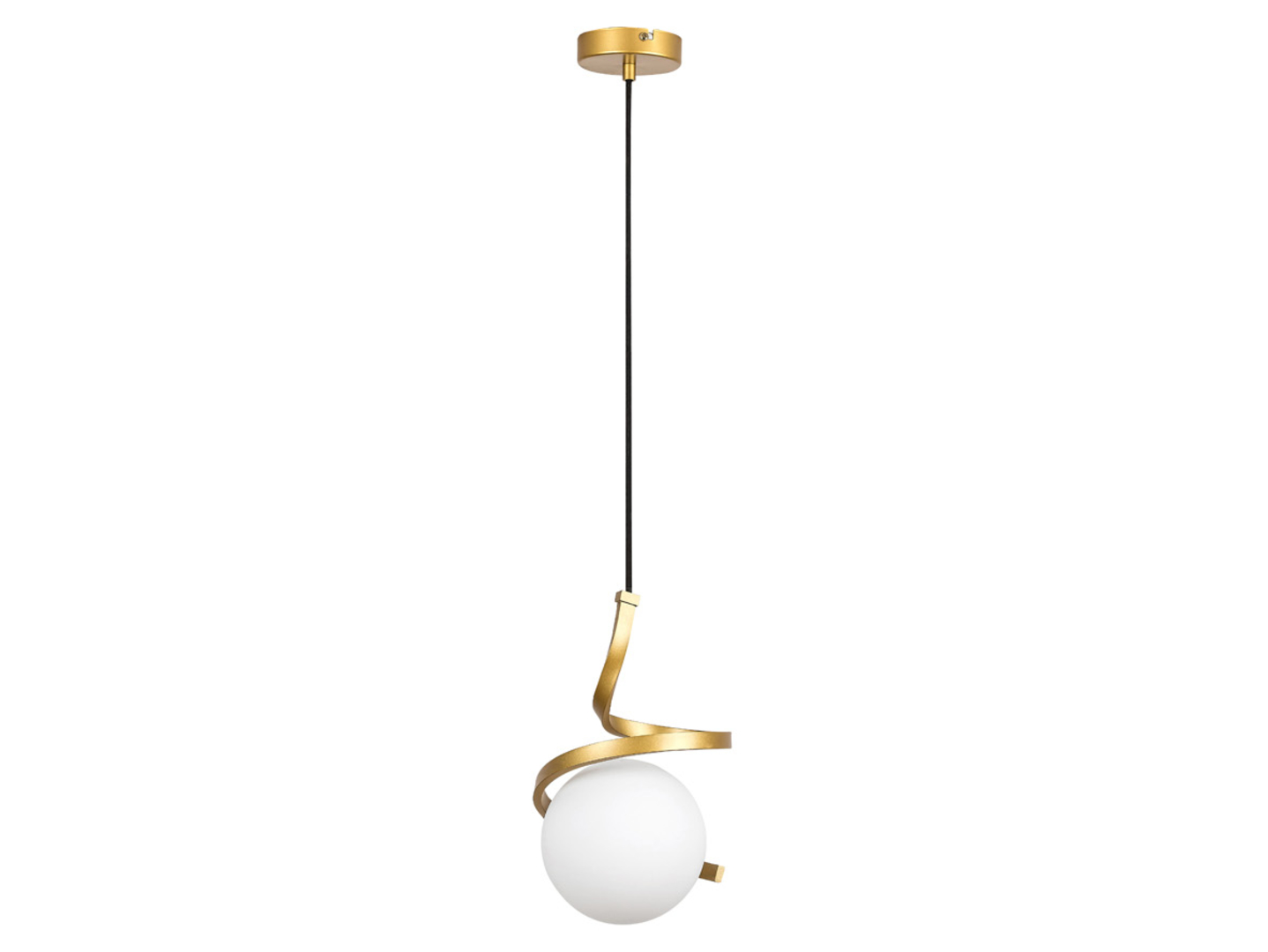 Lampa wisząca Sarabi metalowa złota
