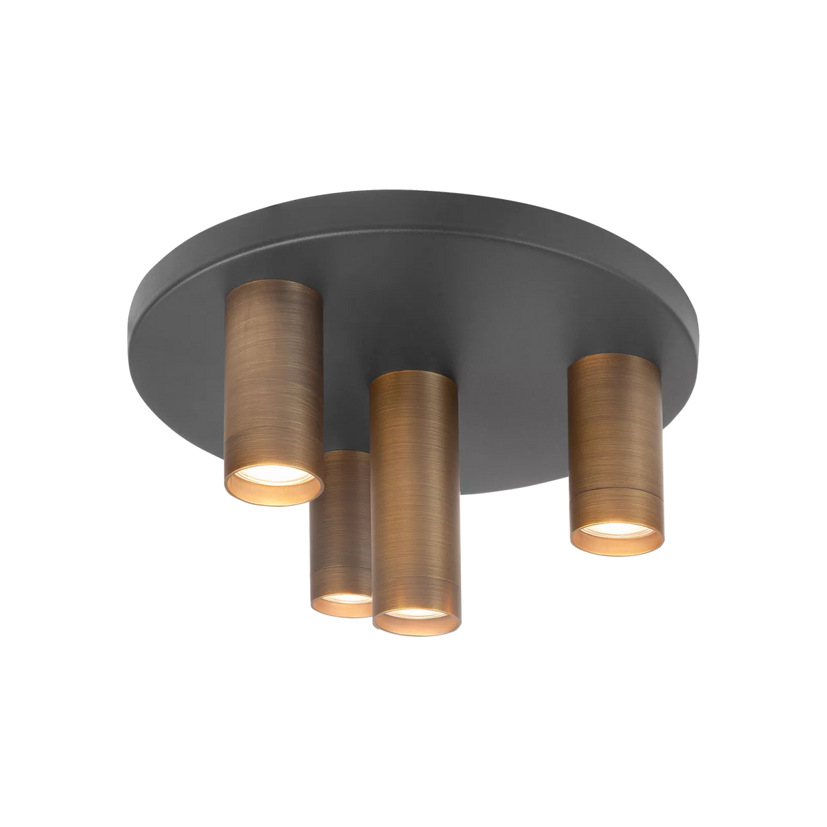 Highlight plafondlamp Perugia - 4 lichts - 35 x 28  cm - zwart brons