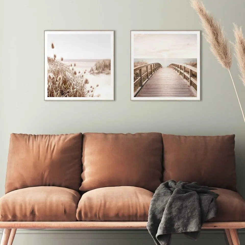 Set poster met lijst - Strand