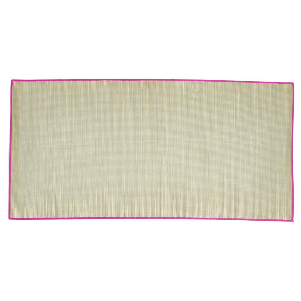 Natte de plage en paille 180x90cm - 3 coloris