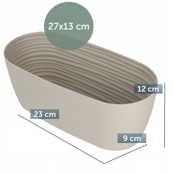 Doniczka Osłonka z Podstawką Donica Kolory 27cm