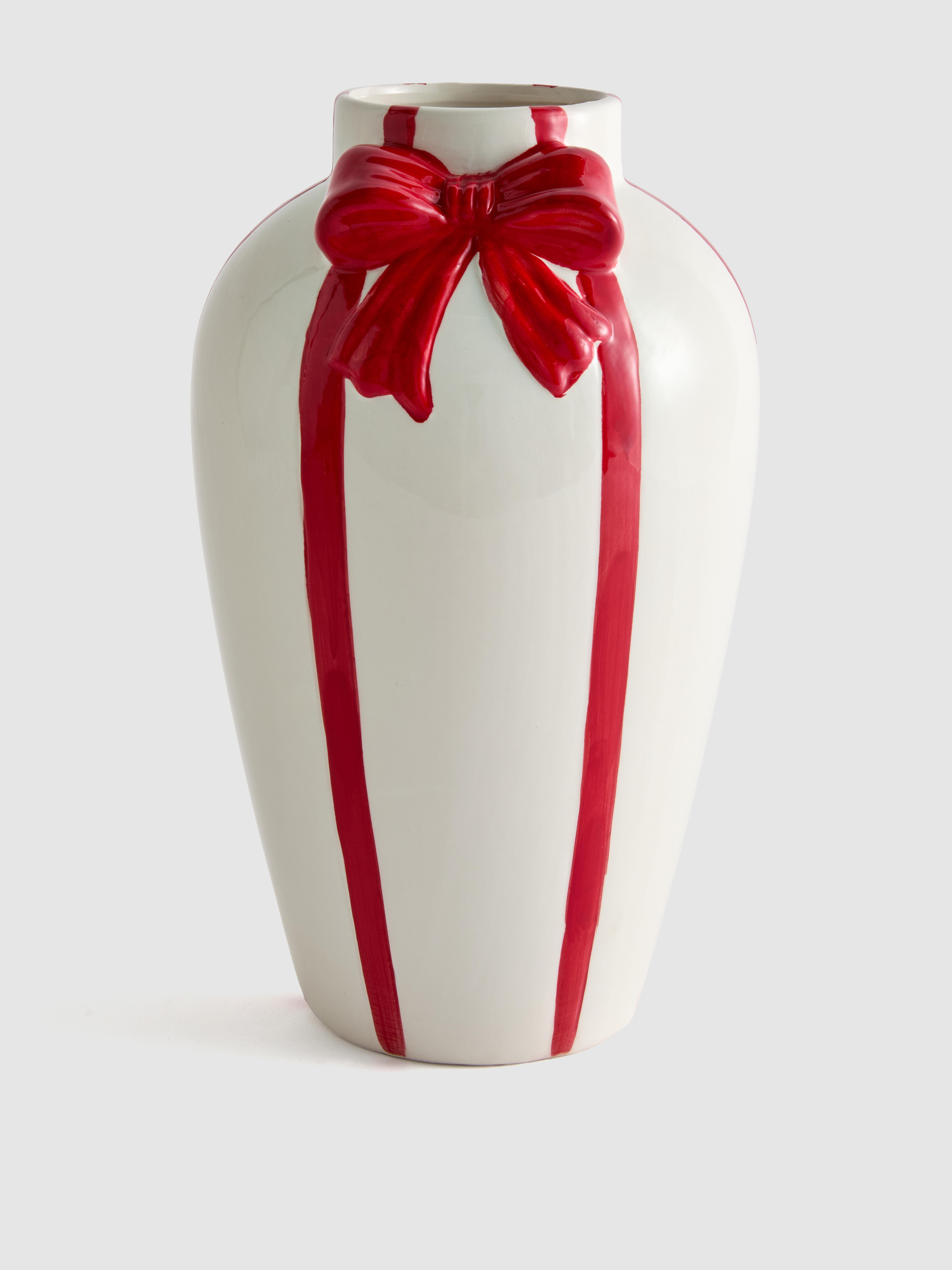 Stripe Bow Vase