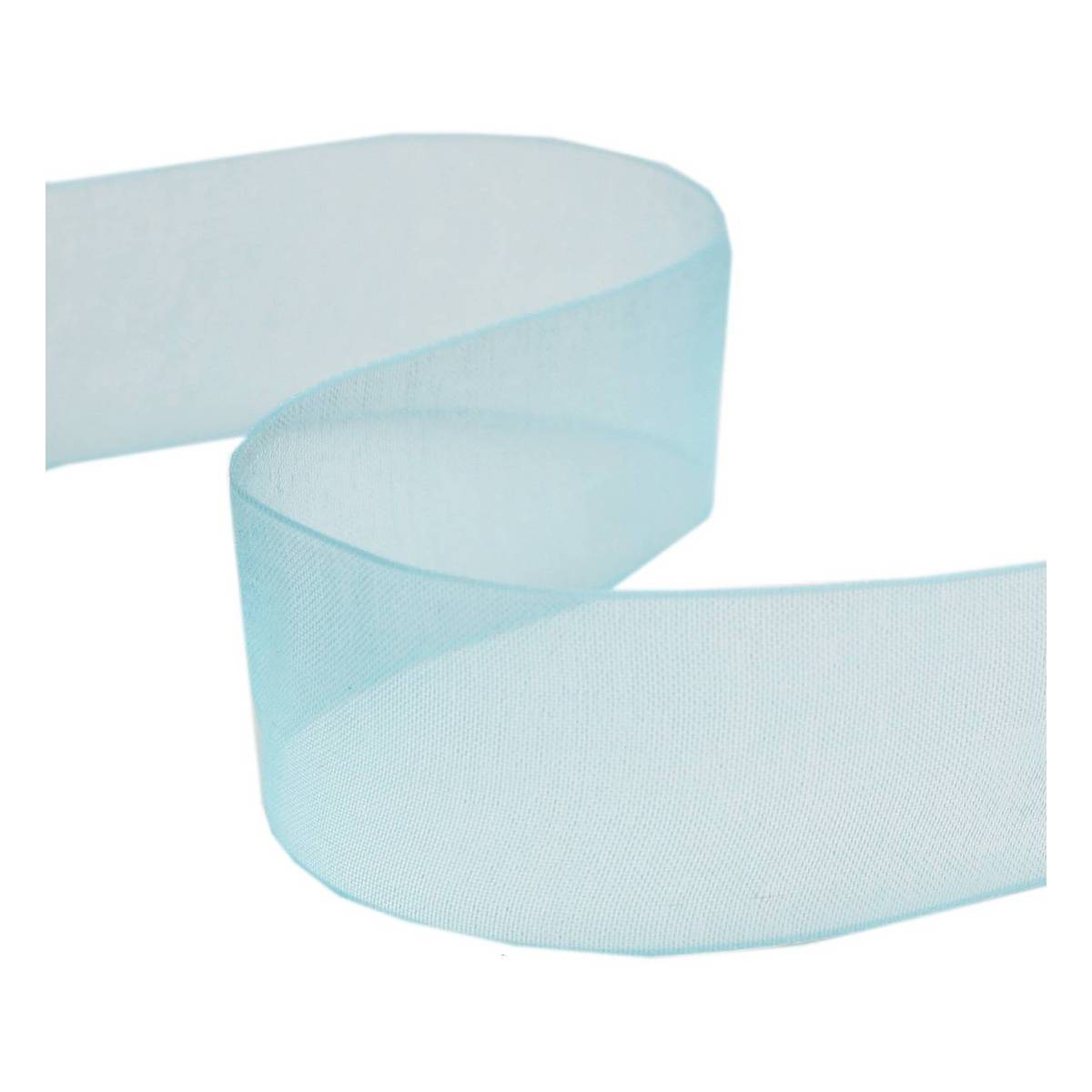 Sky Blue Organza Ribbon 25mm x 5m