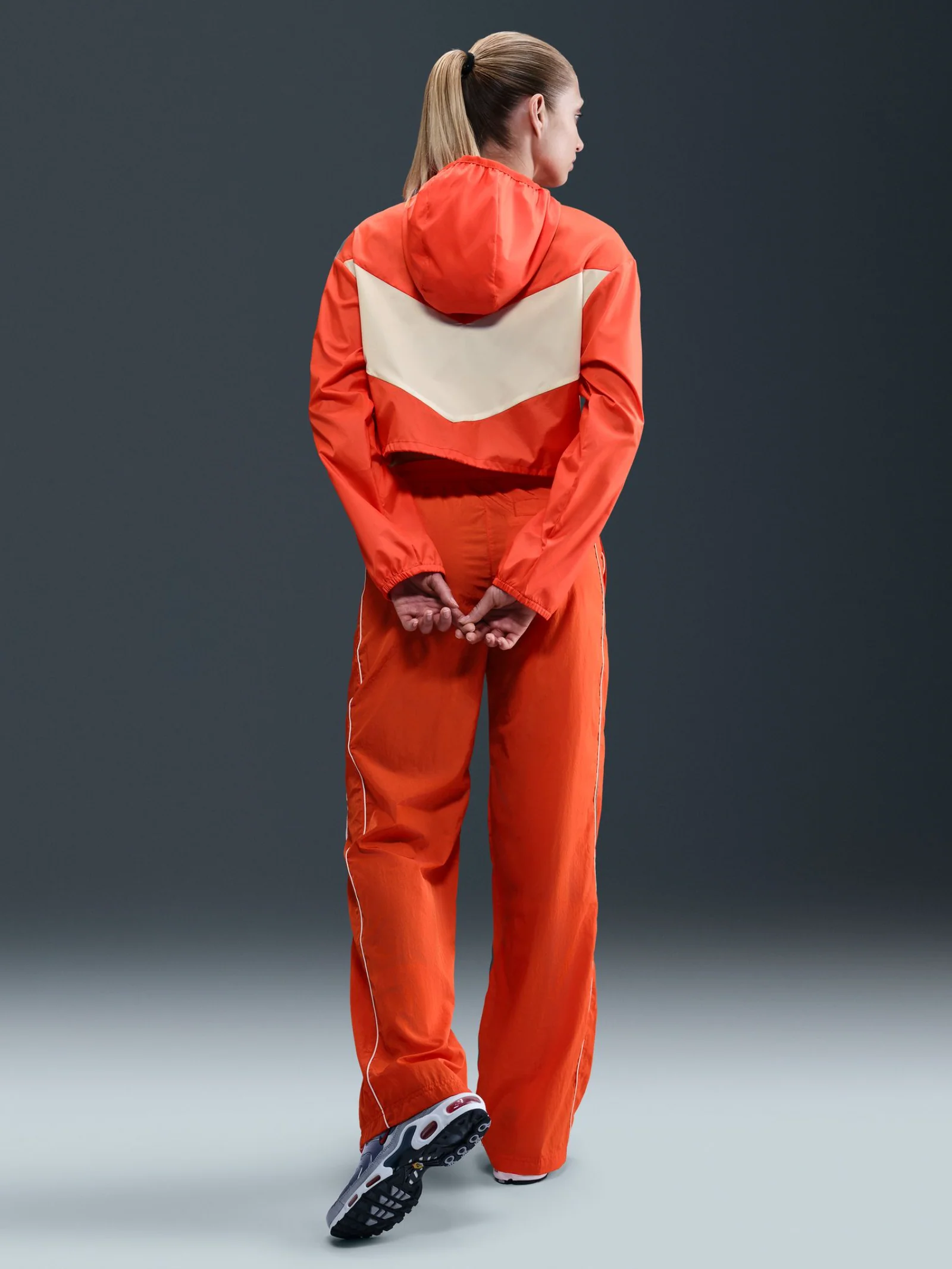 Women's Loose Woven Hooded Jacket