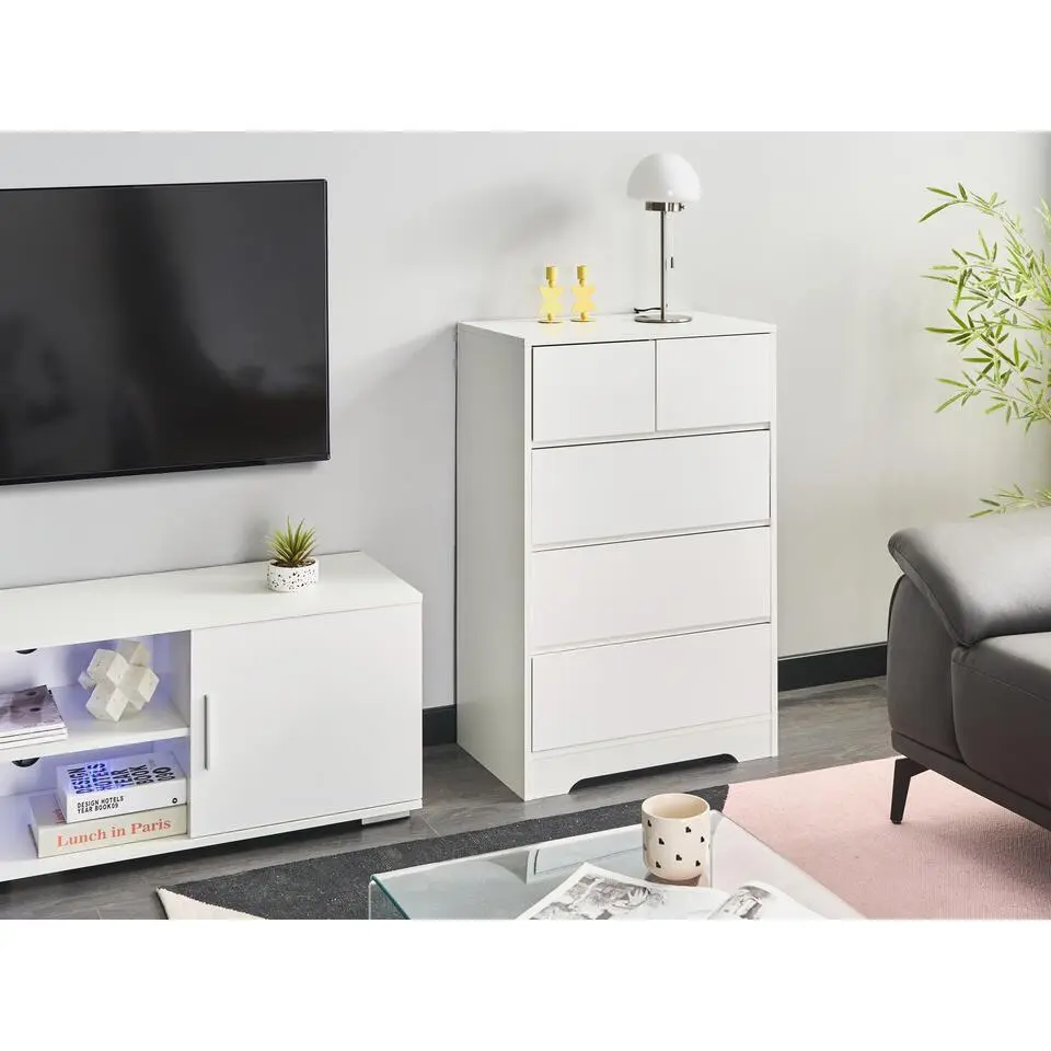 ALBERTA - Ladekast - Wit - MDF