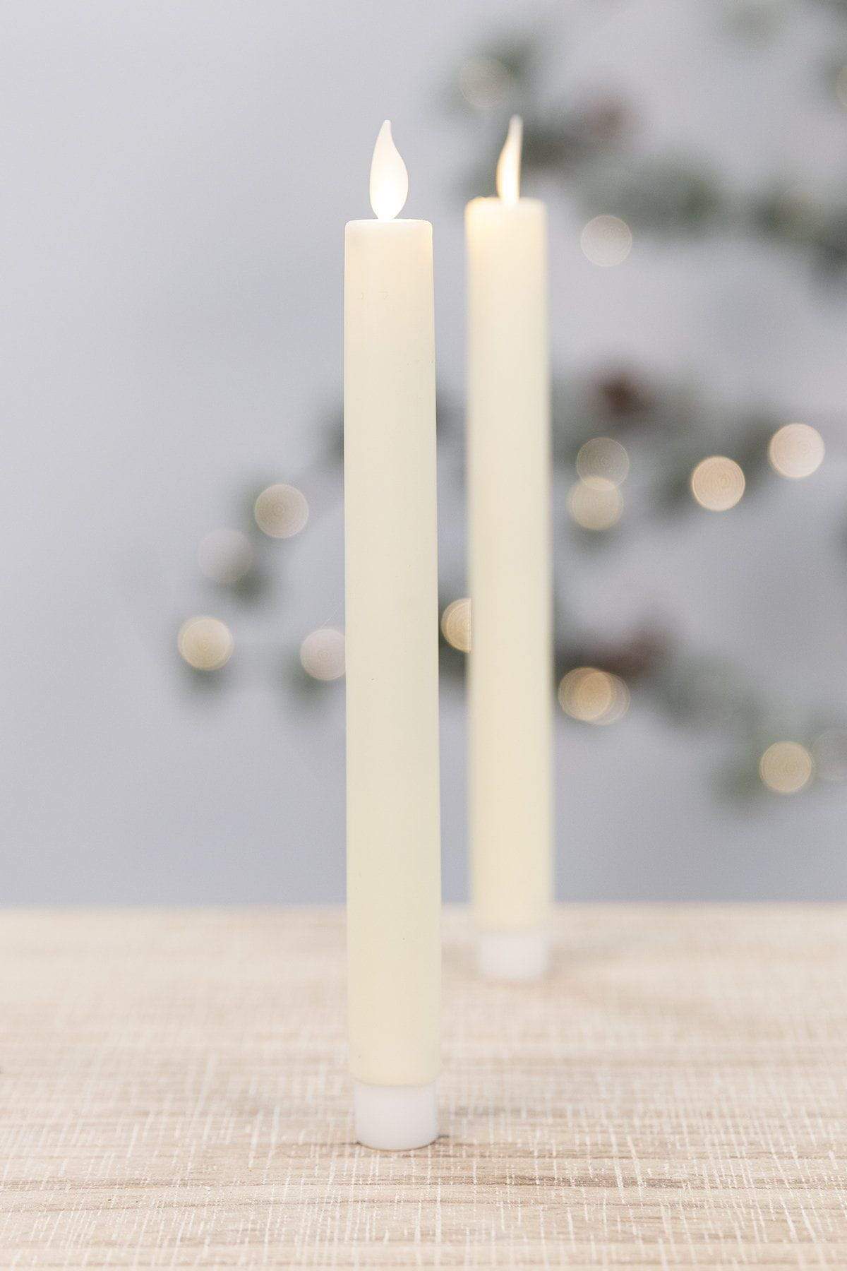 LED Dinner Candle Set of 2