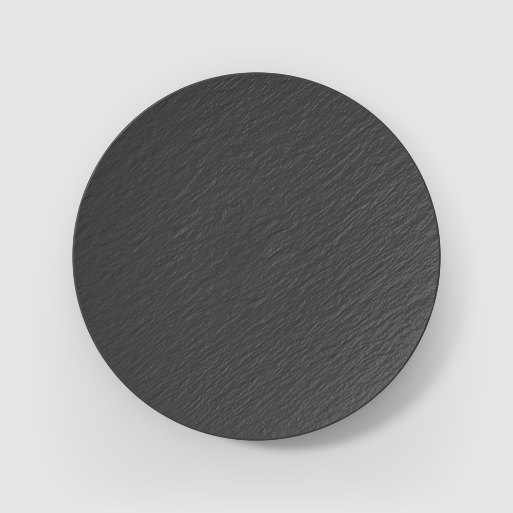 Manufacture Serving/ Under Plate - Black, 12.5'', Premium Porcelain