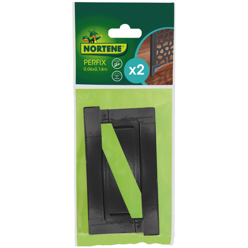 Fixation Perfix pour panneau Mosaïc anthracite 2 pièces NORTENE