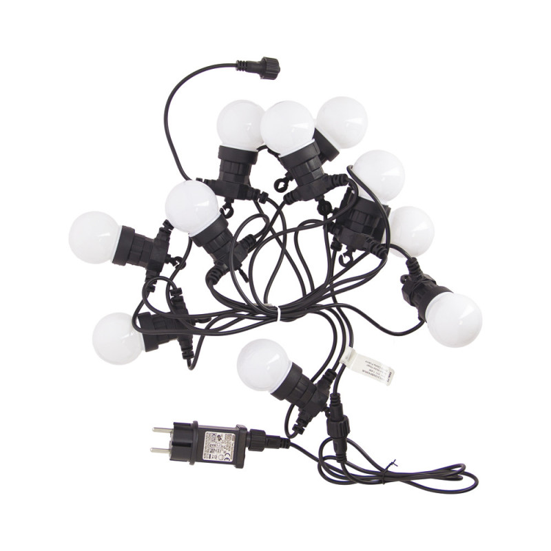 Guirlande extérieure LED extensible RGB et blanc chaud 2,4 W 5 m XANLITE