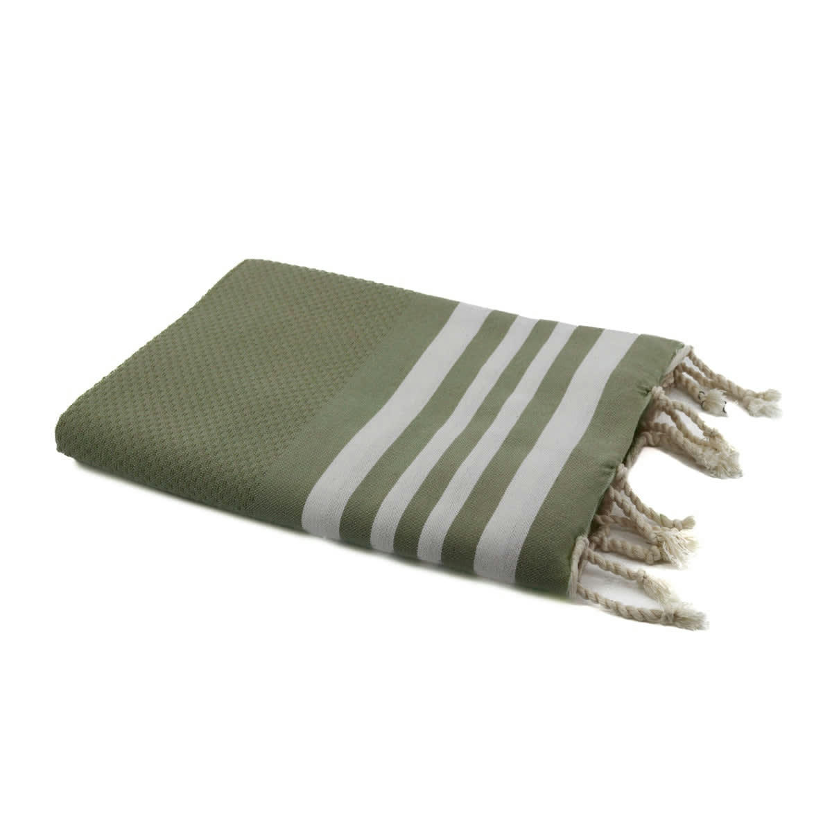 NEWPORT - Fouta coton  100x200 vert olive