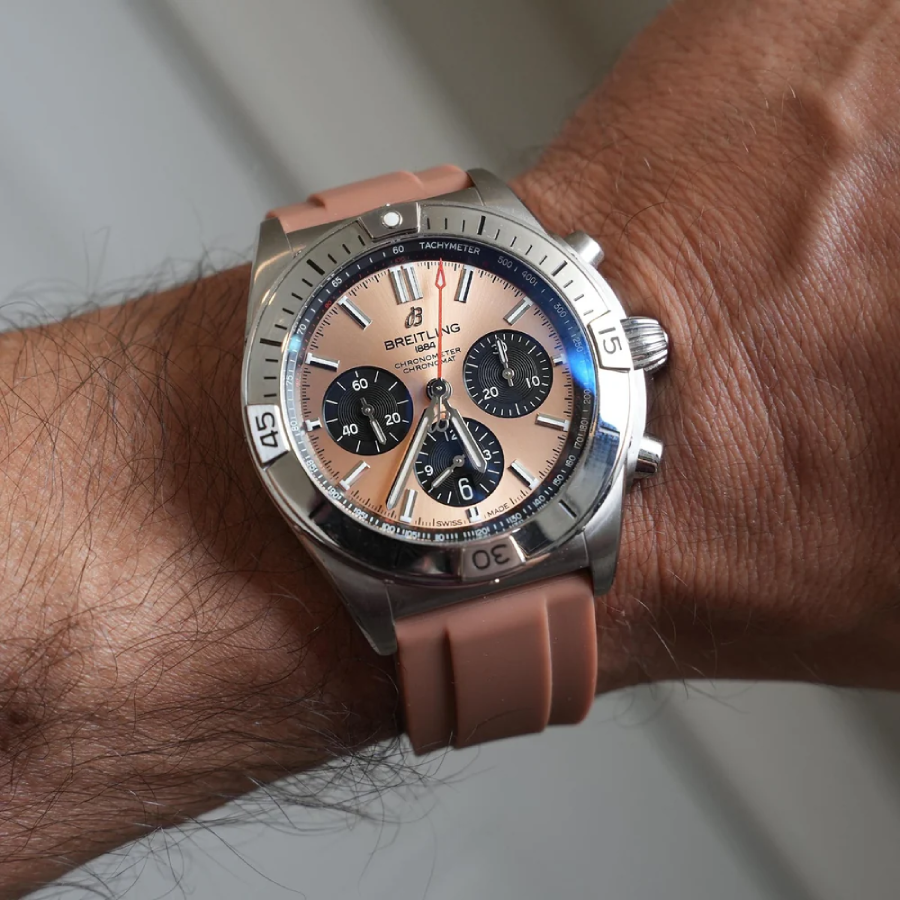 Breitling – Chronomat –  Rubber Strap – Brown