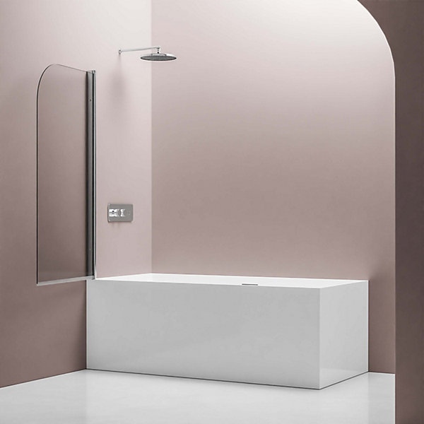 Cabine de douche d'angle en verre, portes pliantes - NT201 - Profilé Chrome, 80x140x140cm