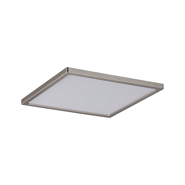 Panneau encastré LED Areo IP44 carré 180x180 mm 11W 770lm 3000K Nickel mat gradable