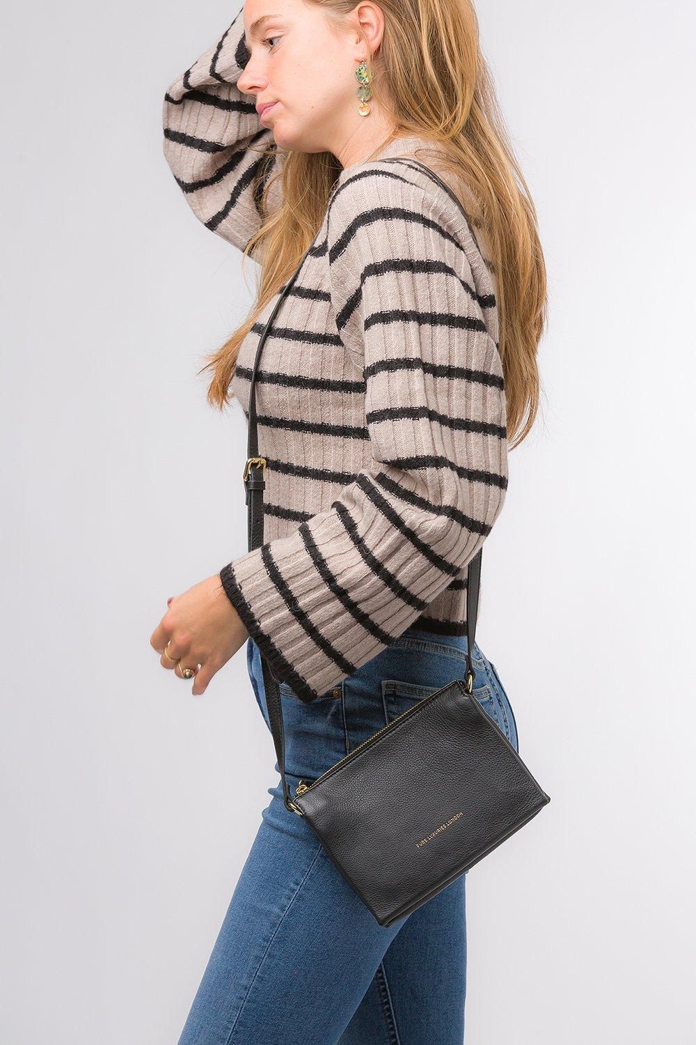 Pure Luxuries London Niki' Nappa Leather Cross Body Bag