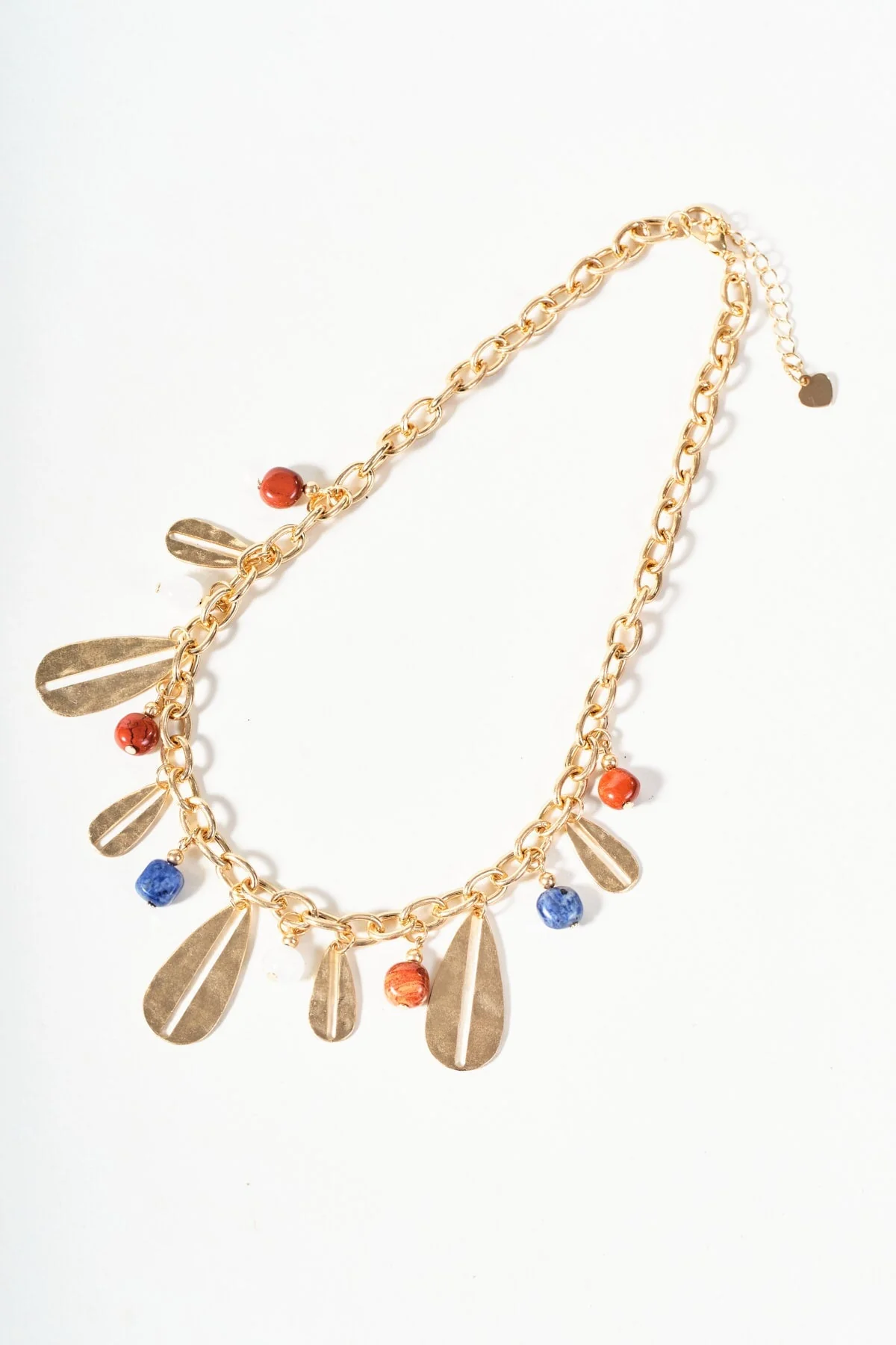 Multi Beaded Gold Necklace