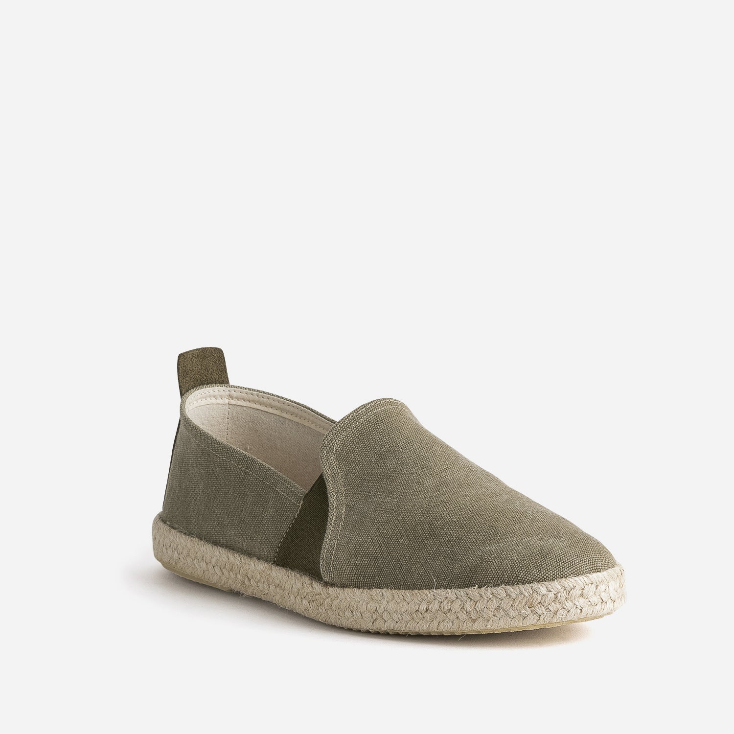 Espadrille kaki toile éco-conçue