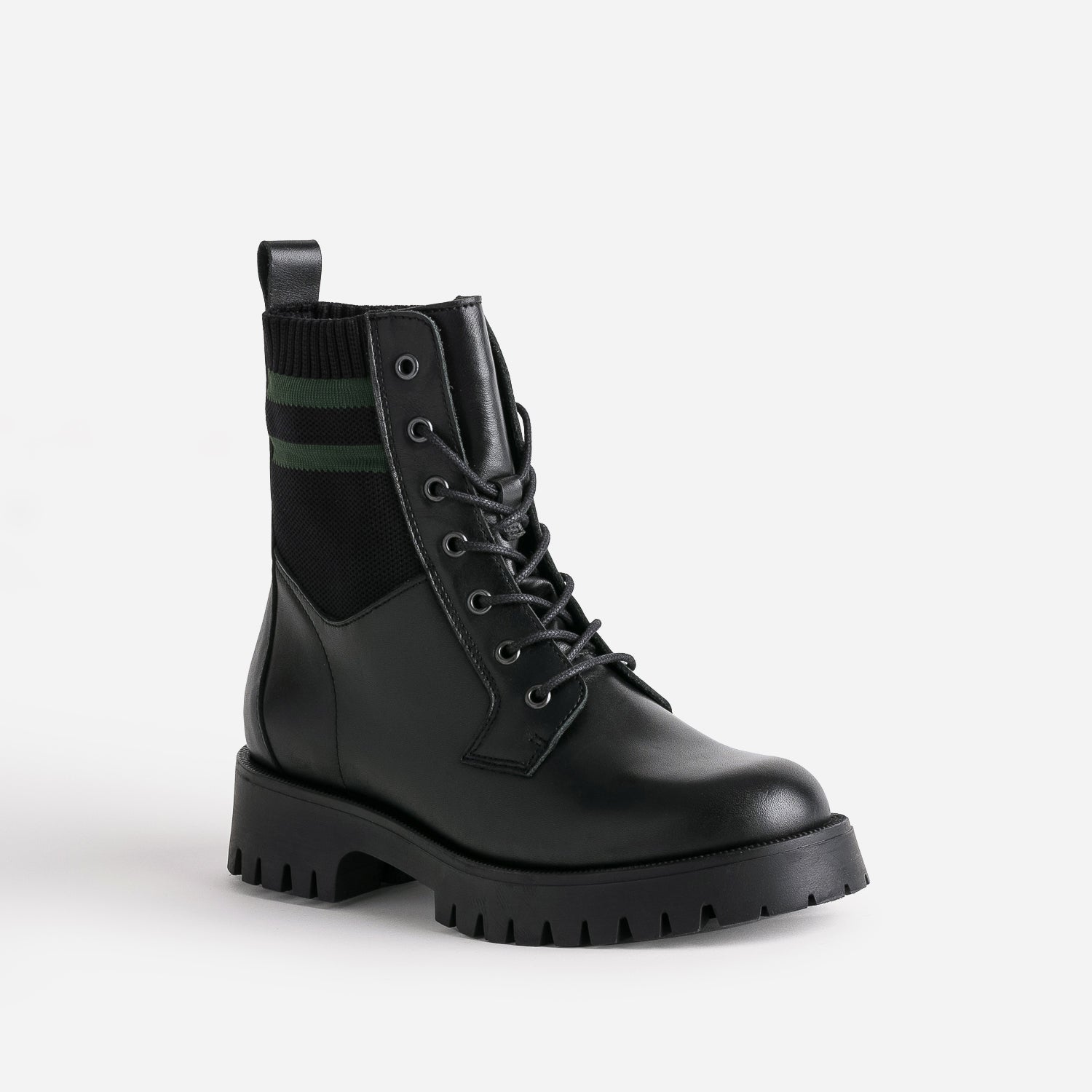 Boots à lacet TEXTO noir éco conçu cuir