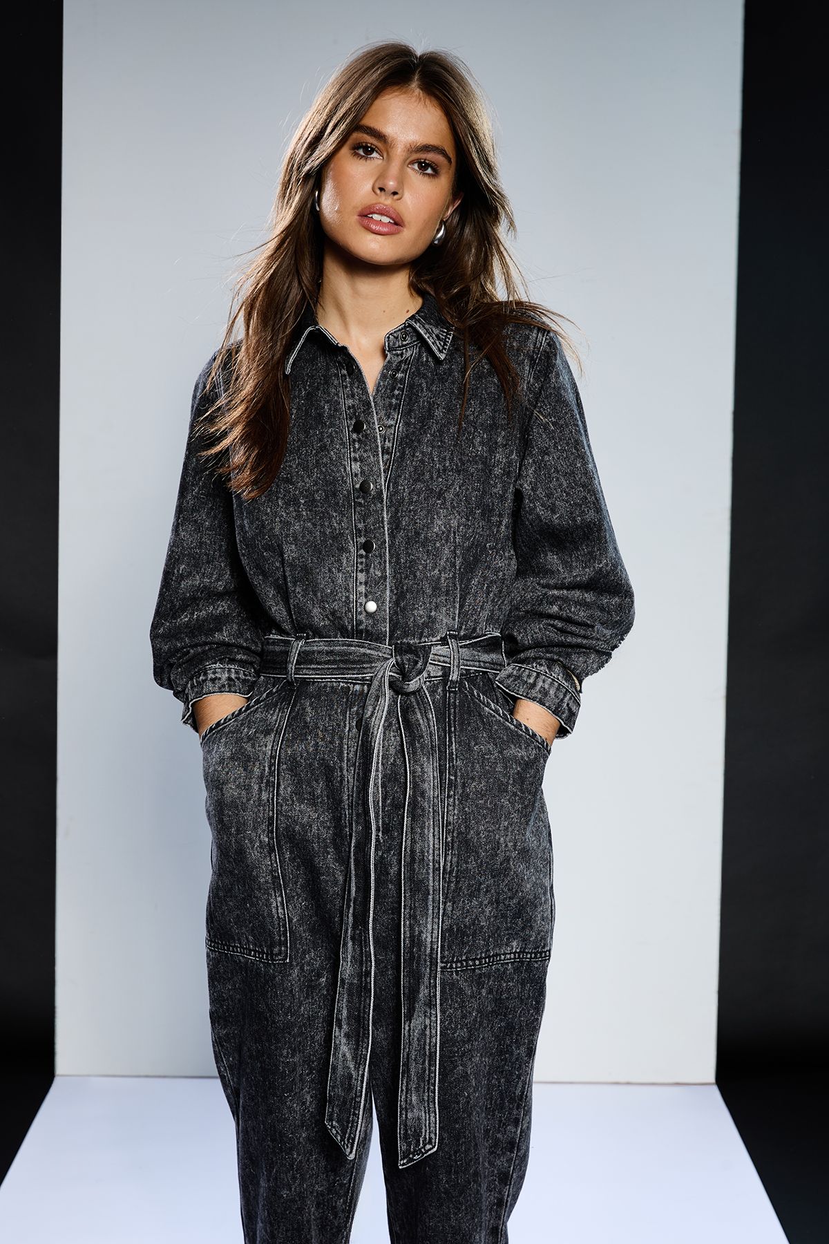 RUNWAY 1.8.1.8 Runway 1.8.1.8 Garment Wash Jumpsuit