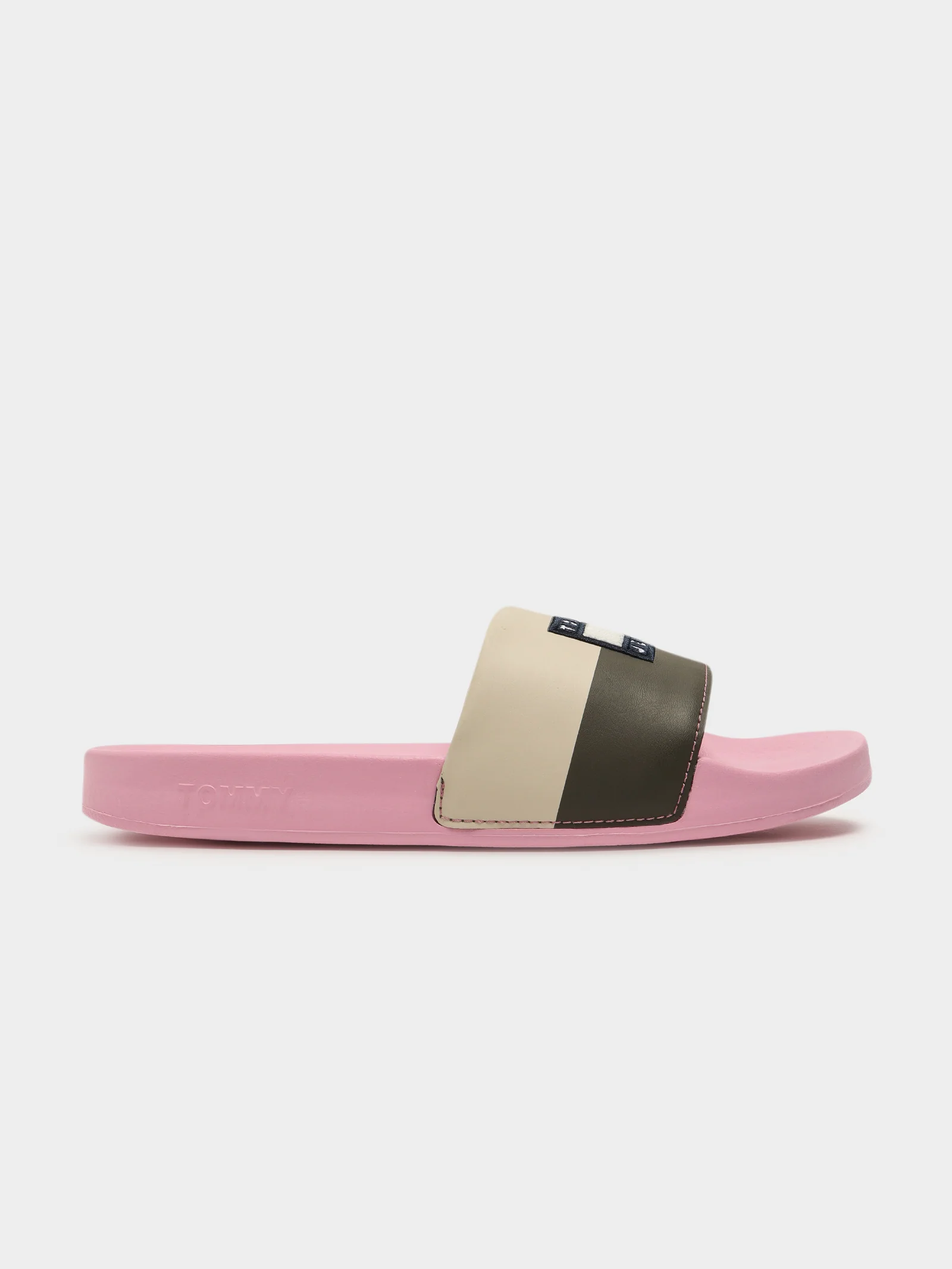 Womens Corduroy Flag Pool Slides