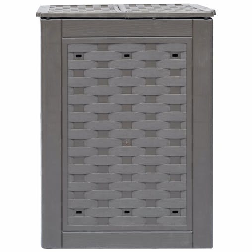 NNEVL Garden Composters 3 pcs Brown 60x60x83 cm 900 L Plastic Rattan
