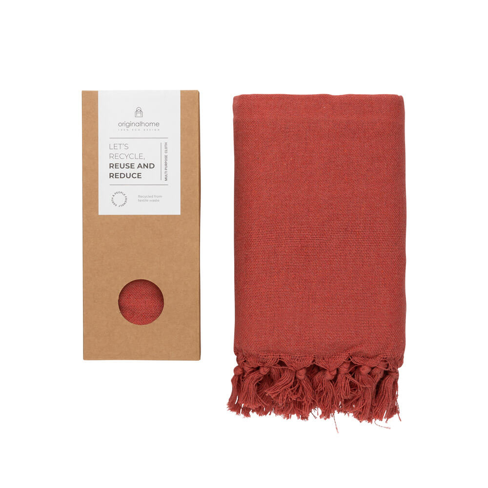 Originalhome Multifunctioneel Kleed S - Roest Rood