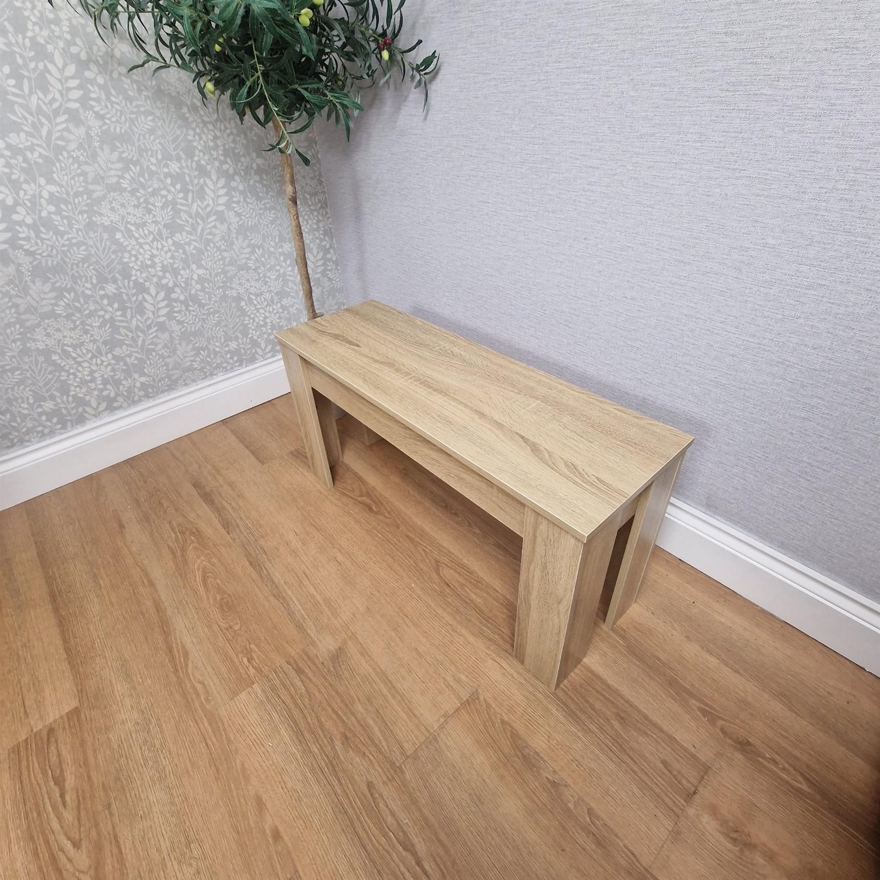 KOSY KOALA Dining Table and 2 Benches Oak Effect Table With 2 Benches Furniture