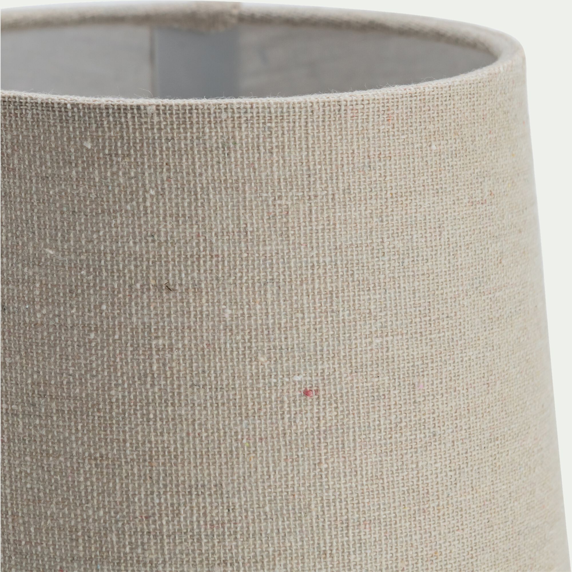 CLEON - Lampe en céramique et lin - blanc