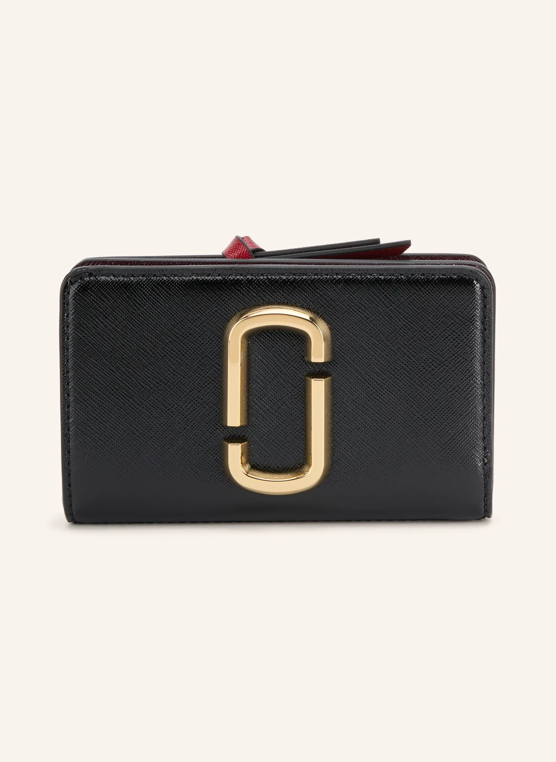MARC JACOBS Saffiano-Geldbörse THE SNAPSHOT COMPACT WALLET